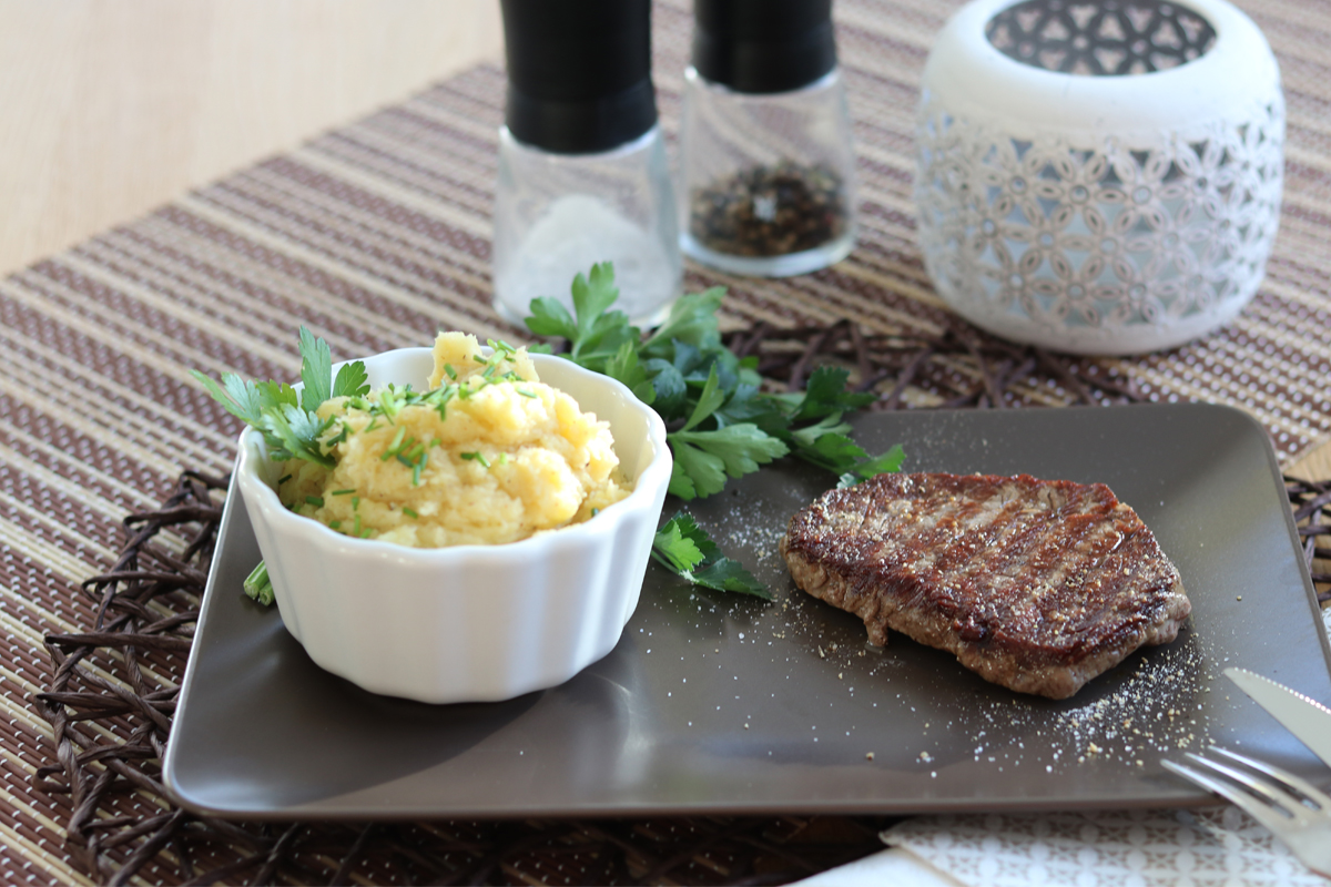 Rinderhüftsteak mit Kartoffel-Stampf – Geschmacksache: Rezept
